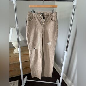 NEW Wild Fable Tan High-Rise Curvy Straight Jeans Size 6